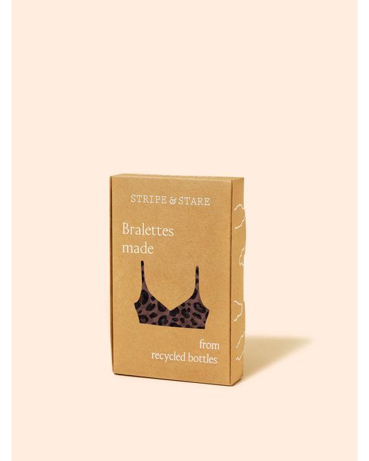 Stripe & Stare Brown Triangle Lace Mesh Bra
