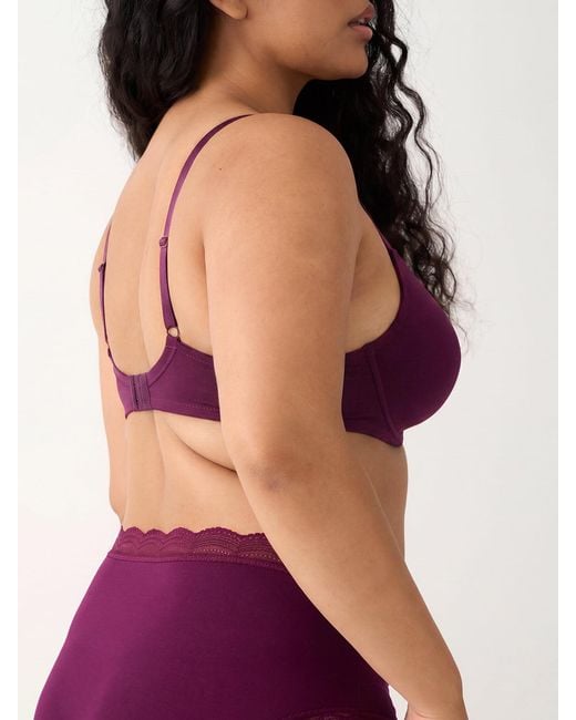 Stripe & Stare Purple Smooth Sculpt Padded Bra