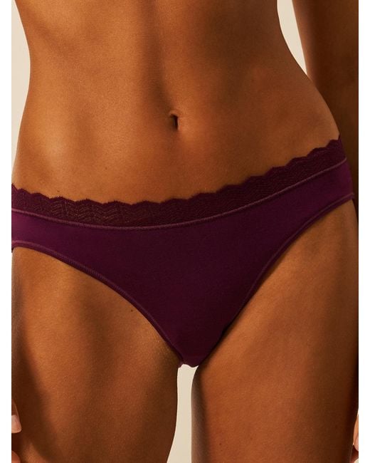 Stripe & Stare Purple Zigzag Lace Original Knicker