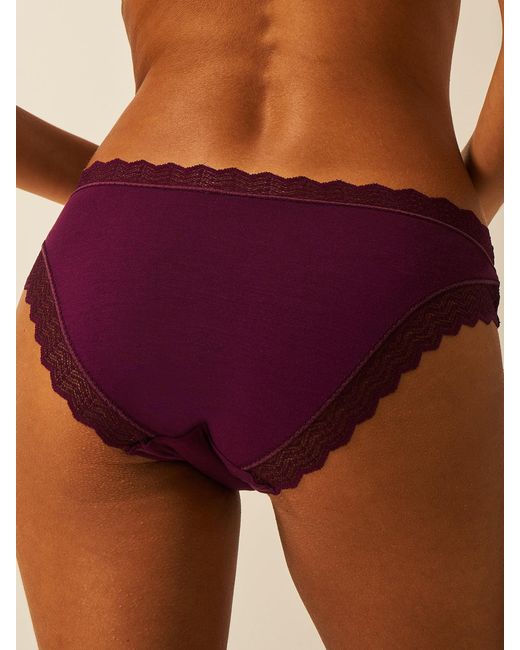 Stripe & Stare Purple Zigzag Lace Original Knicker