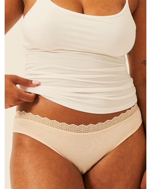 Stripe & Stare Brown Zigzag Lace Original Knicker