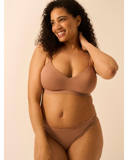Stripe & Stare Brown Smooth Sculpt Padded Bra