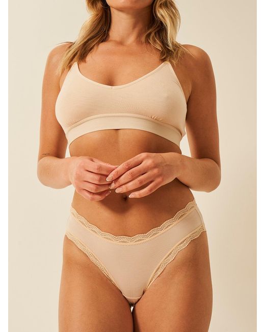 Stripe & Stare Brown T-Shirt Bra