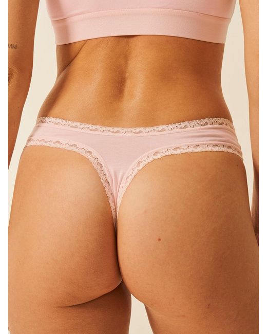 Stripe & Stare Multicolor Thong Four Pack