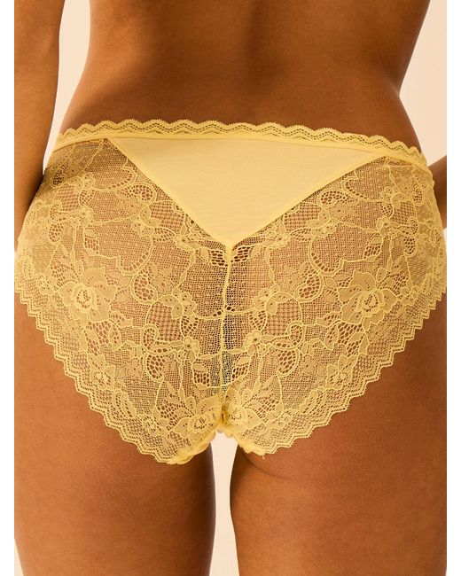 Stripe & Stare Pink Eco Lace High Rise Knicker Four Pack