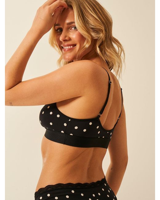 Stripe & Stare Black T-Shirt Bra