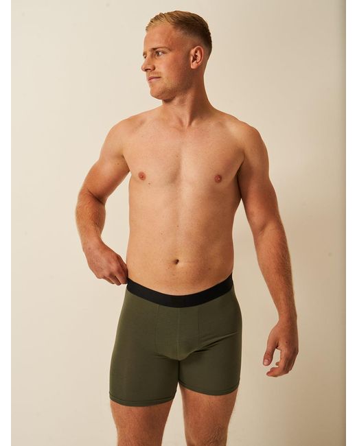 Stripe & Stare Green Boxer