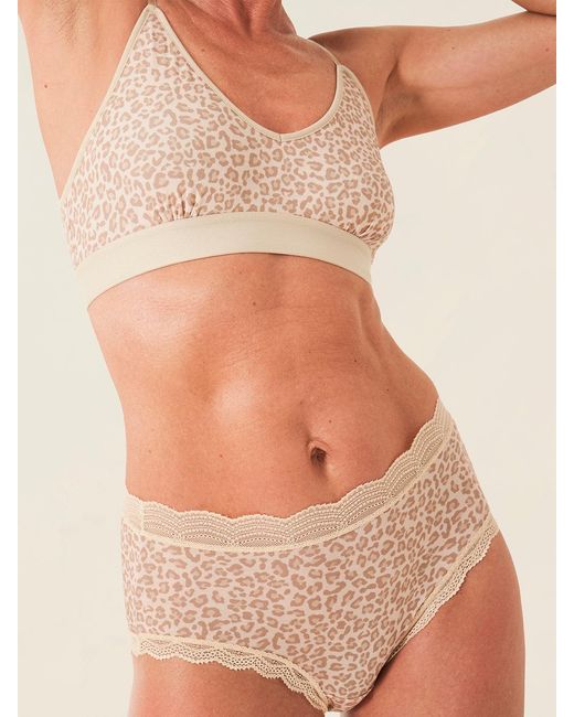 Stripe & Stare Natural Neutral Leopard Sand T-Shirt Bra