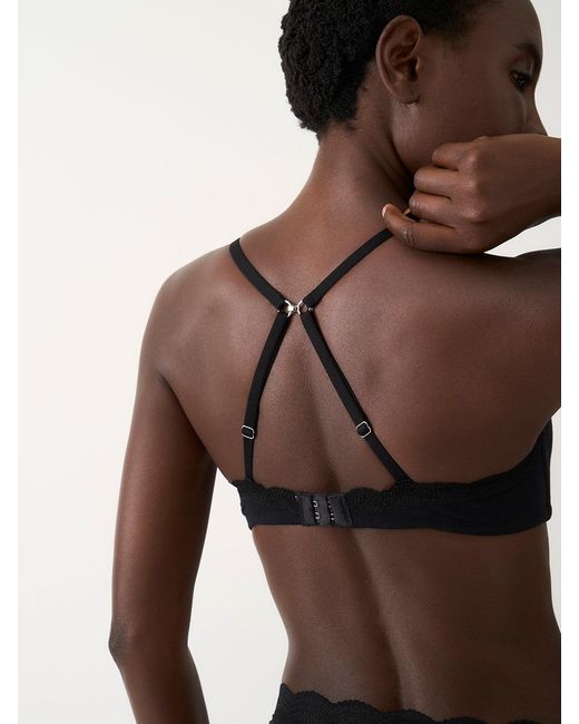 Stripe & Stare Brown Smooth Demi Bra