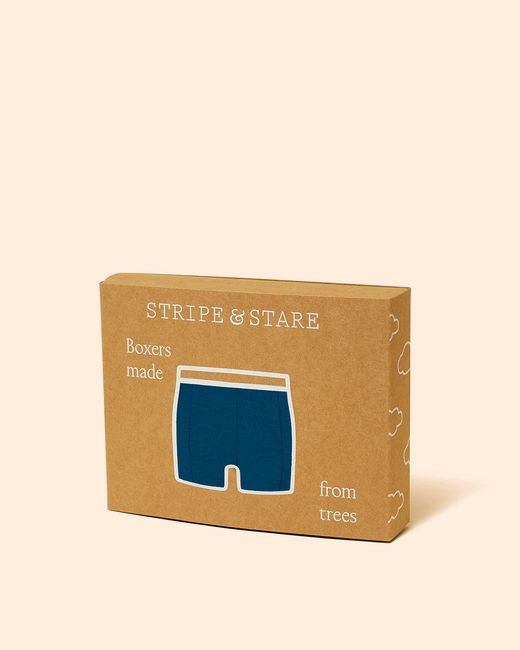 Stripe & Stare Blue Boxer