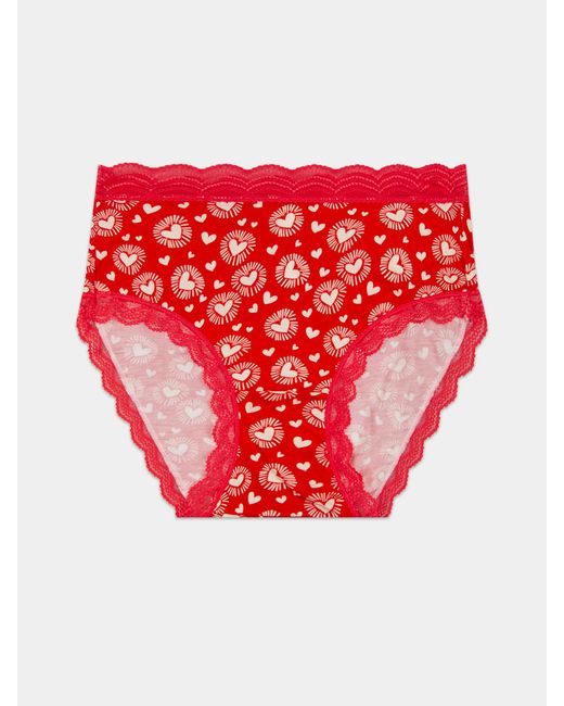 Stripe & Stare Red High Rise Knicker