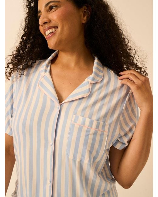 Stripe & Stare Natural Short Pyjama Set