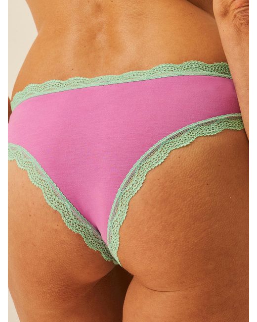 Stripe & Stare Pink Brazilian Knicker Four Pack