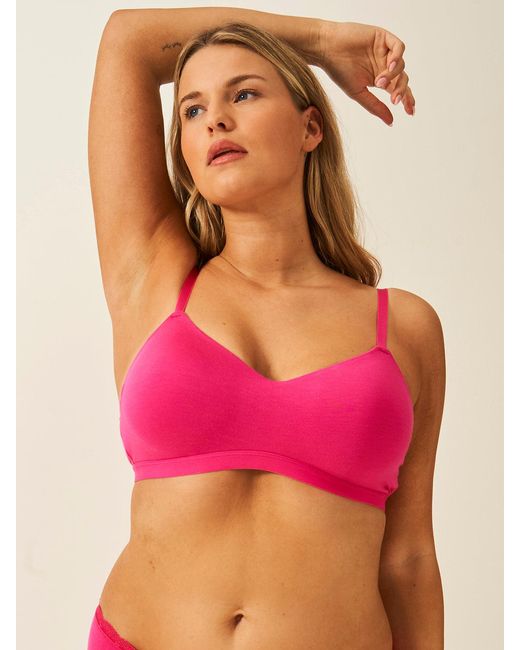 Stripe & Stare Red Raspberry Smooth Sculpt Padded Bra