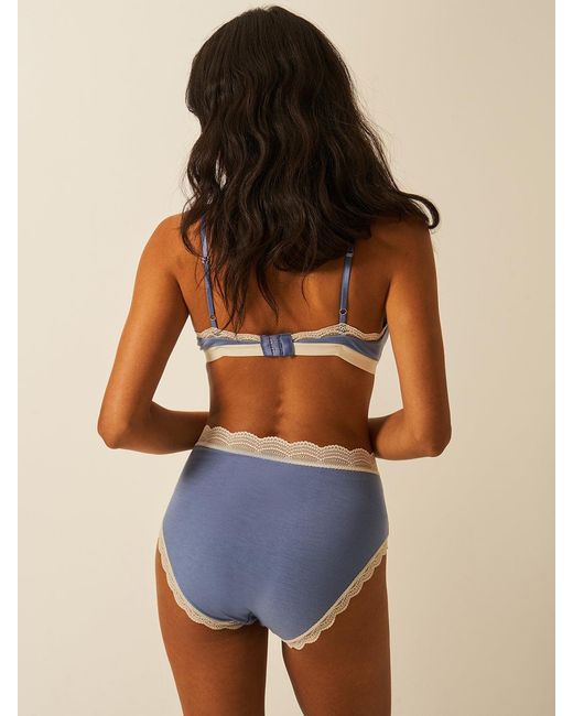 Stripe & Stare Gray High Rise Knicker