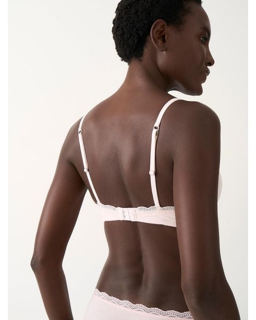 Stripe & Stare Brown Smooth Demi Bra