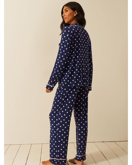 Stripe & Stare Blue Long Pyjama Set