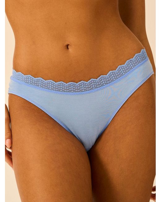 Stripe & Stare Blue Zigzag Lace Original Knicker