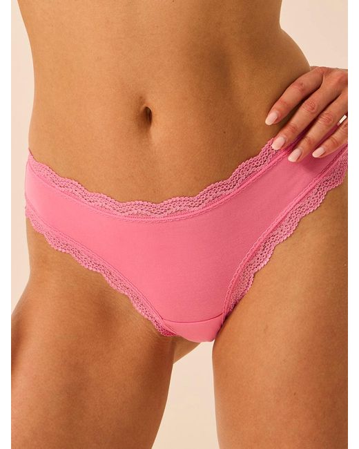 Stripe & Stare Pink Brazilian Knicker