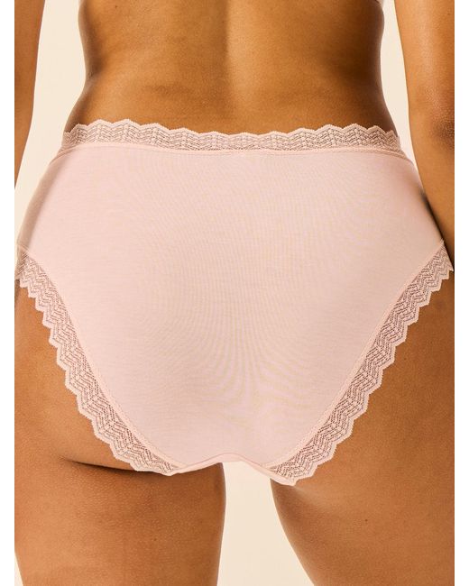 Stripe & Stare Brown Zigzag Lace High Rise Knicker