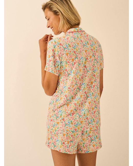 Stripe & Stare Natural Short Pyjama Set