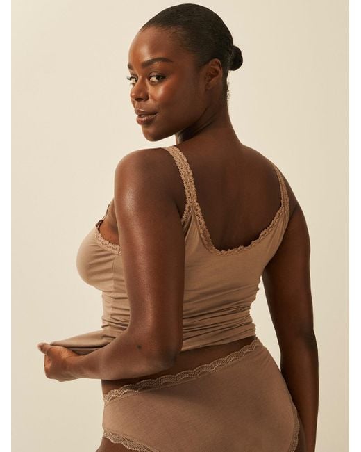 Stripe & Stare Brown Lace Cami
