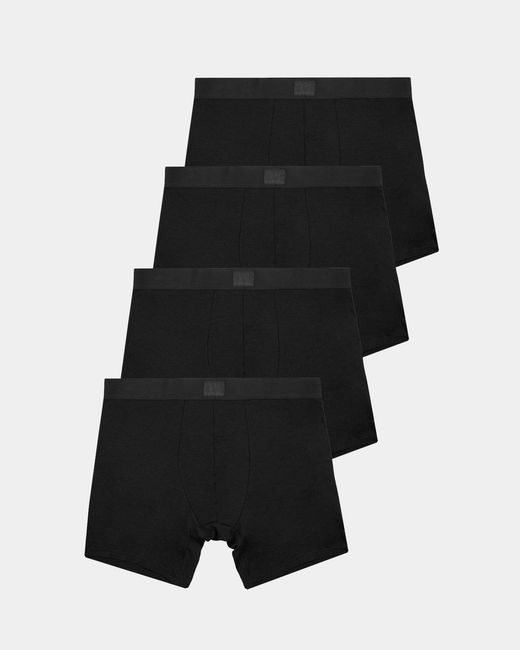 Stripe & Stare Black Boxer Four Pack