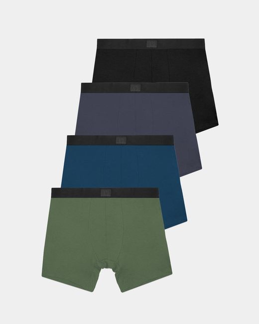 Stripe & Stare Green Boxer Four Pack
