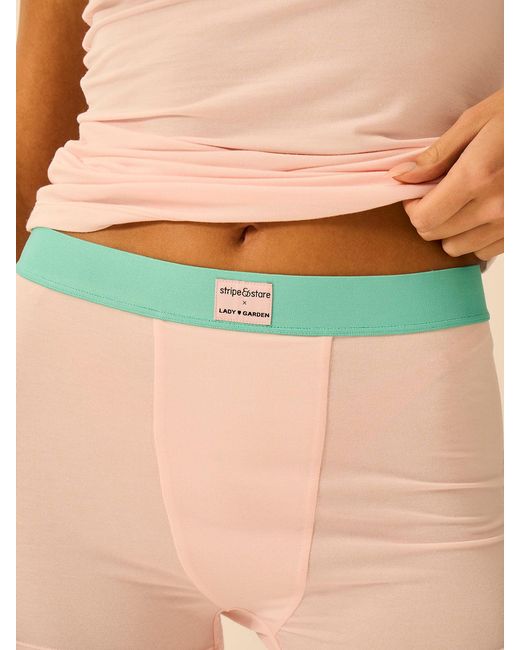 Stripe & Stare Green Boxer