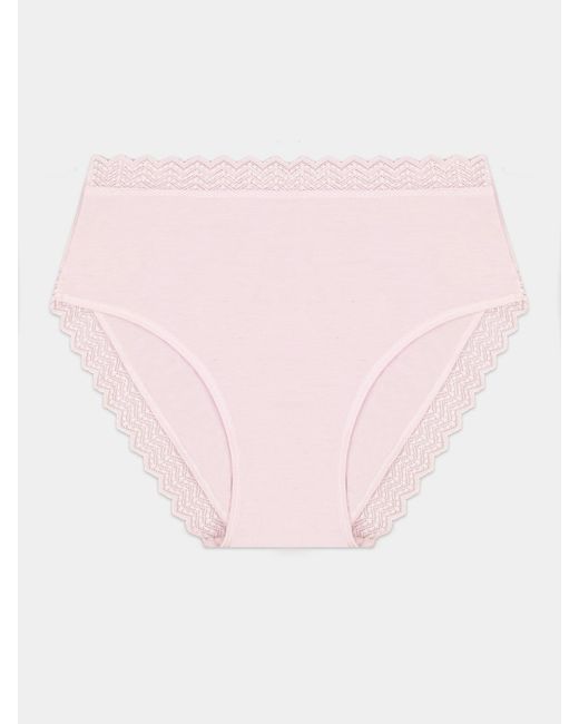 Stripe & Stare Brown Zigzag Lace High Rise Knicker
