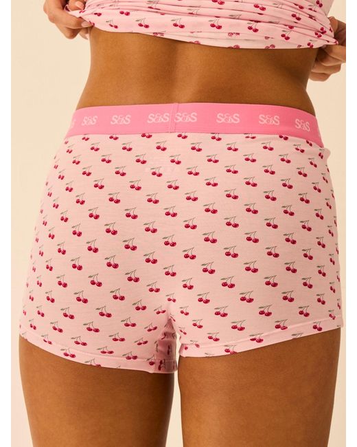 Stripe & Stare Pink Boxer