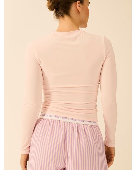 Stripe & Stare Natural Long Sleeve Under Layer Top