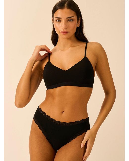 Stripe & Stare Black Smooth Sculpt Padded Bra