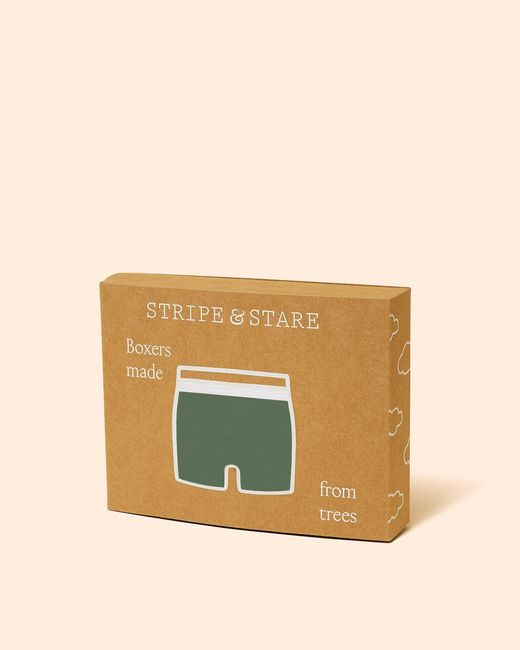 Stripe & Stare Green Boxer