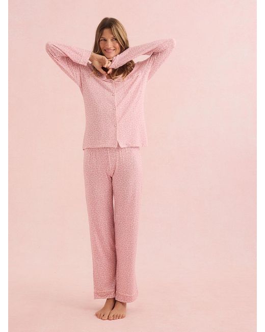 Stripe & Stare Natural Long Pyjama Set