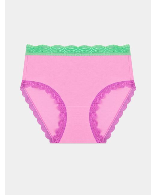 Stripe & Stare Pink High Rise Knicker
