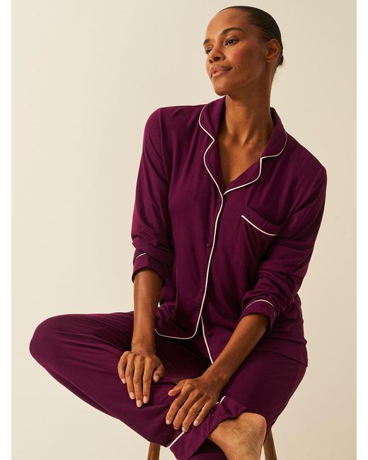 Stripe & Stare Red Long Pyjama Set