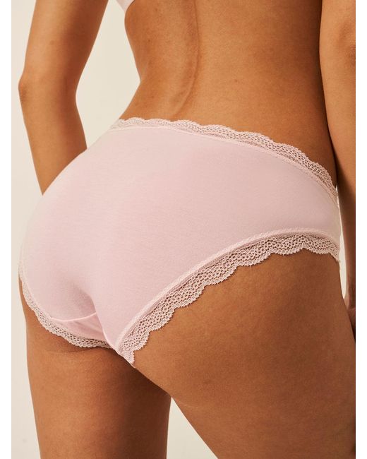 Stripe & Stare Brown Pink-a-boo Original Knicker Four Pack