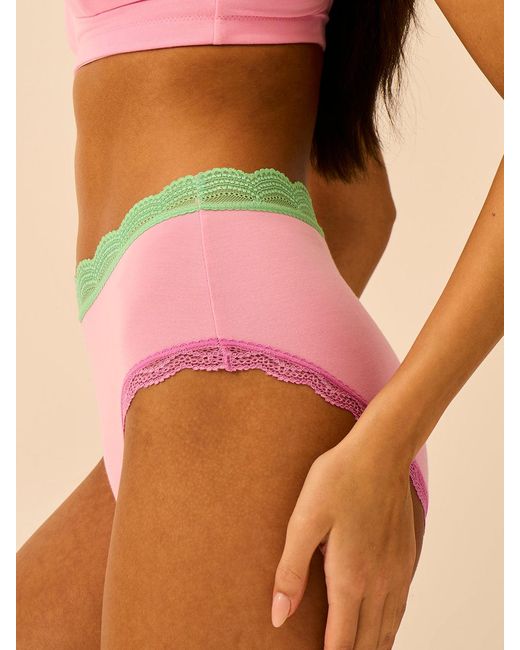 Stripe & Stare Pink High Rise Knicker