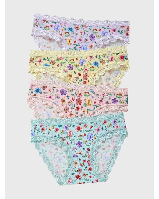 Stripe & Stare Blue The Original Knicker Four Pack