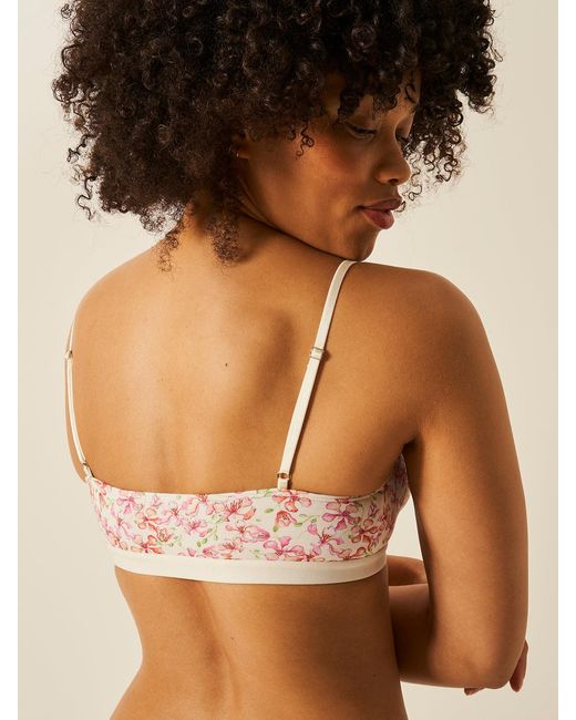 Stripe & Stare Brown Lace Square Bra
