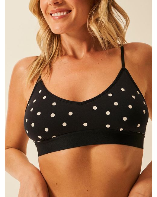 Stripe & Stare Black T-Shirt Bra