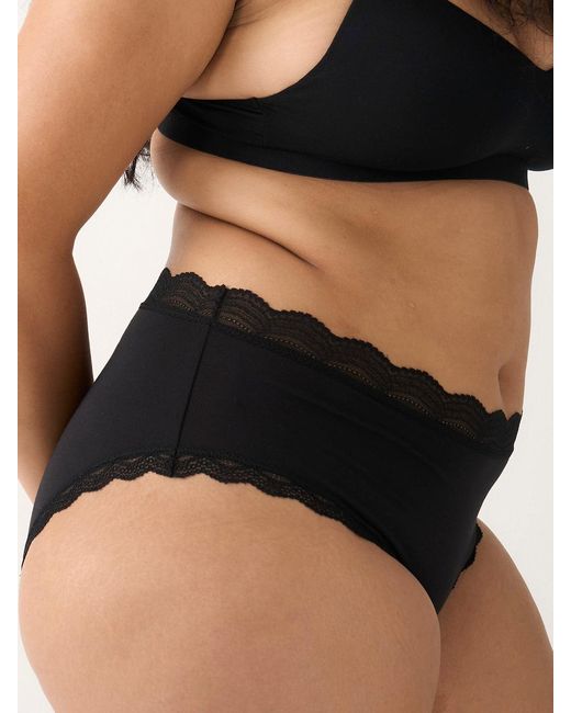 Stripe & Stare Black High Rise Knicker Four Pack