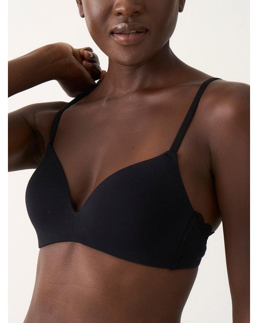 Stripe & Stare Brown Smooth Demi Bra