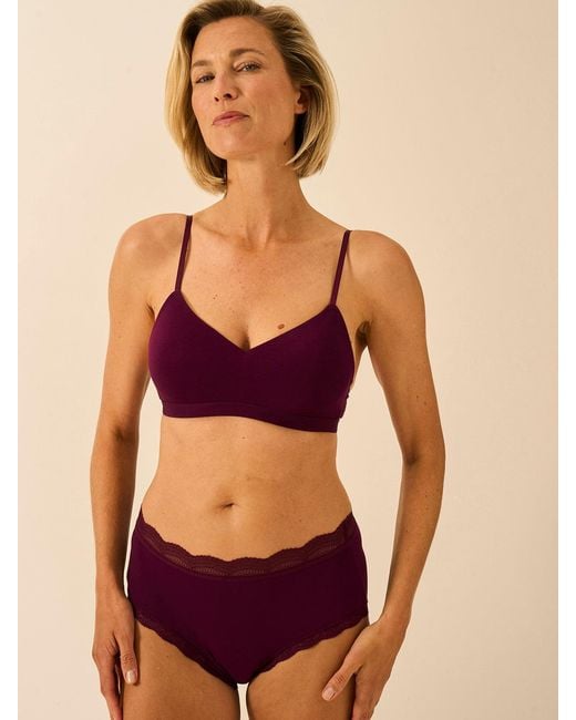 Stripe & Stare Purple High Rise Knicker