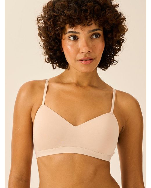 Stripe & Stare Natural Moulded Sand Padded Bra