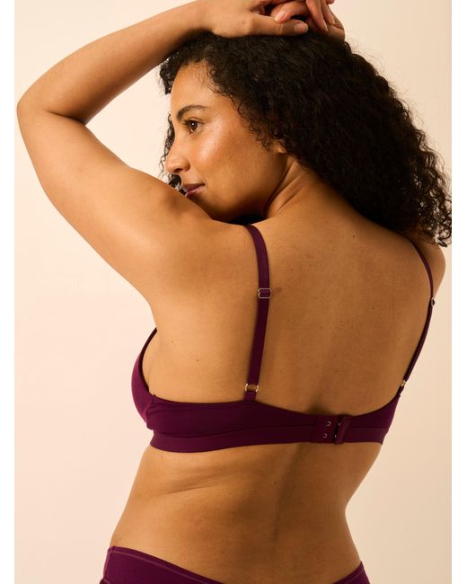 Stripe & Stare Purple Smooth Sculpt Padded Bra