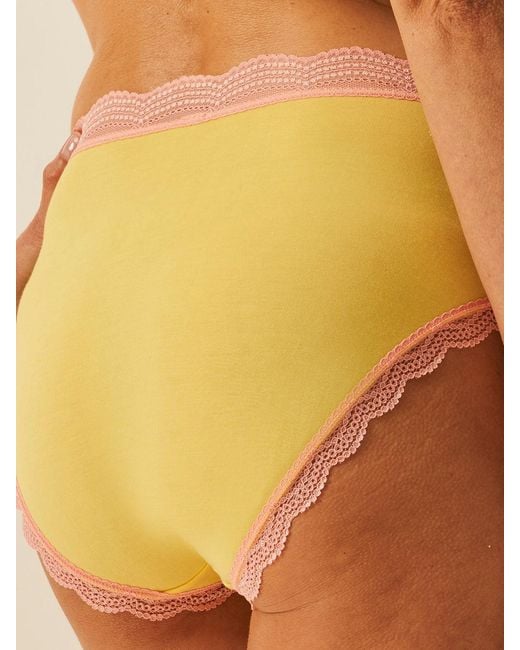 Stripe & Stare Pink High Rise Knicker Four Pack