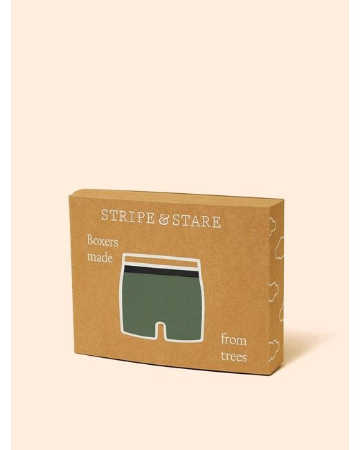 Stripe & Stare Green Boxer