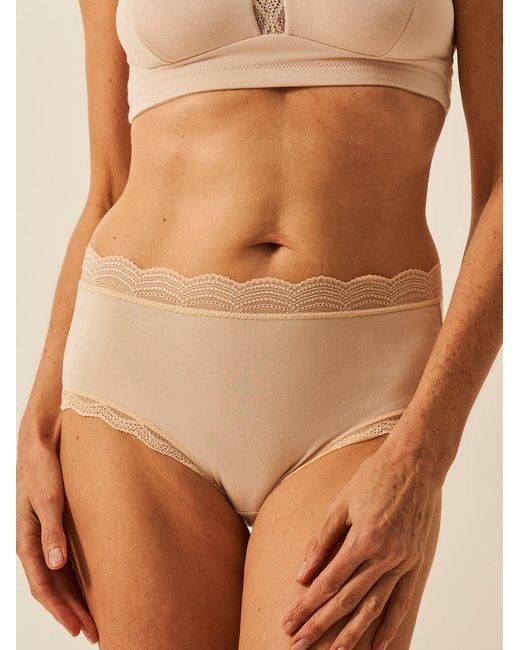 Stripe & Stare Black High Rise Knicker Four Pack